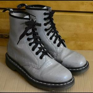 Dr. Martens 1460 Gray Snakeskin